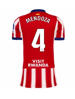 Ženski Nogometna dresi replika Atletico Madrid Rodrigo Mendoza #4 Domači 2026-27 Kratek rokav Ženski Nogometna dresi replika Atletico Madrid Rodrigo Mendoza #4 Domači 2026-27 Kratek rokav